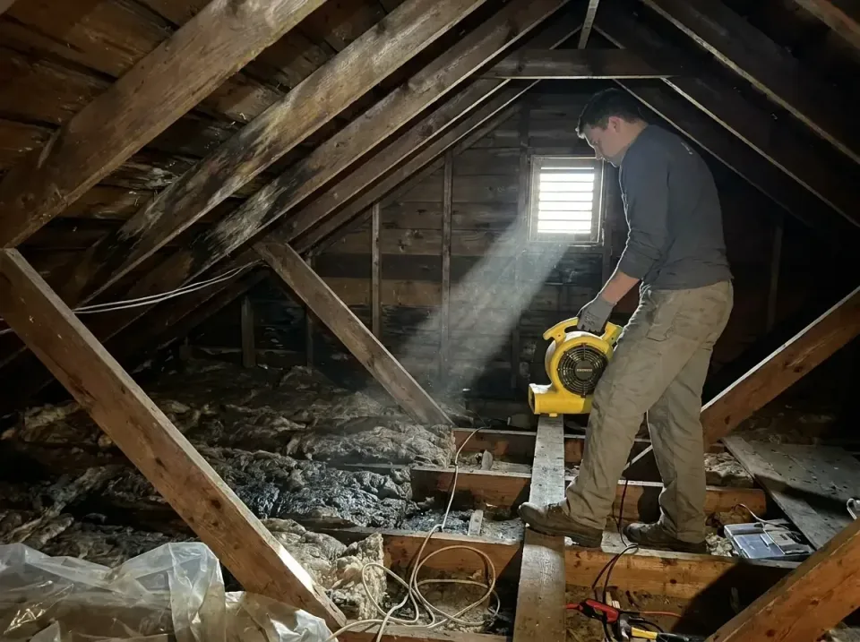 attic-water-damage-drying-proc-007 — frequently asked questions, Emergency Water Extraction & 24/7 Flood Response in Follans…
